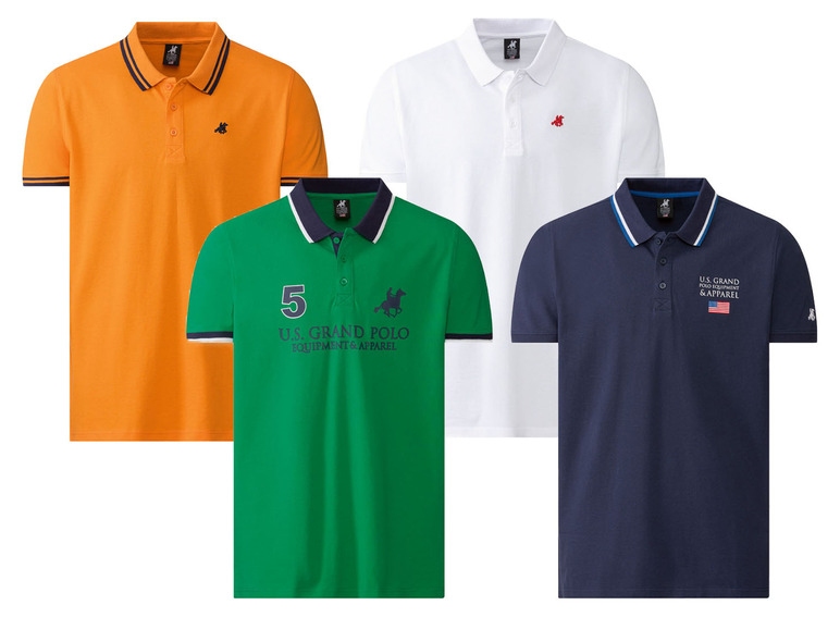 LIVERGY® U.S. Grand Polo Pánské polotriko „Slim F (adult#male#ne)