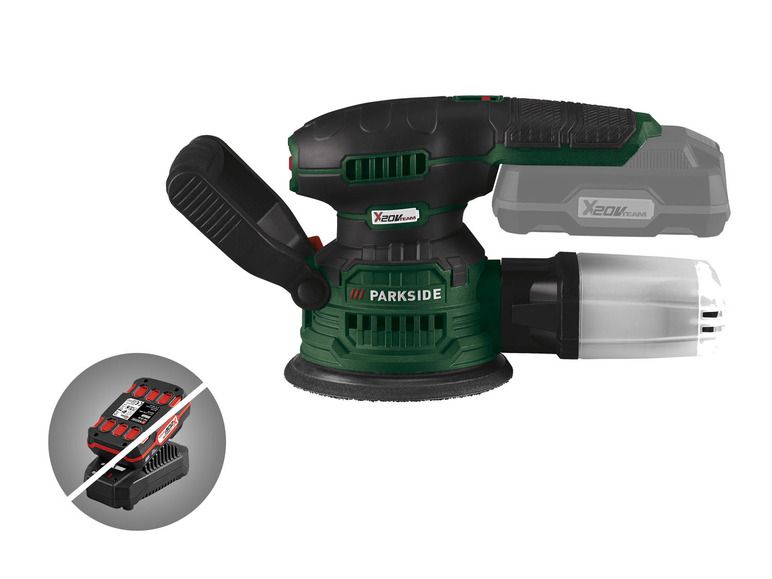 PARKSIDE® Aku excentrická bruska PAEXS 20-Li B2 –